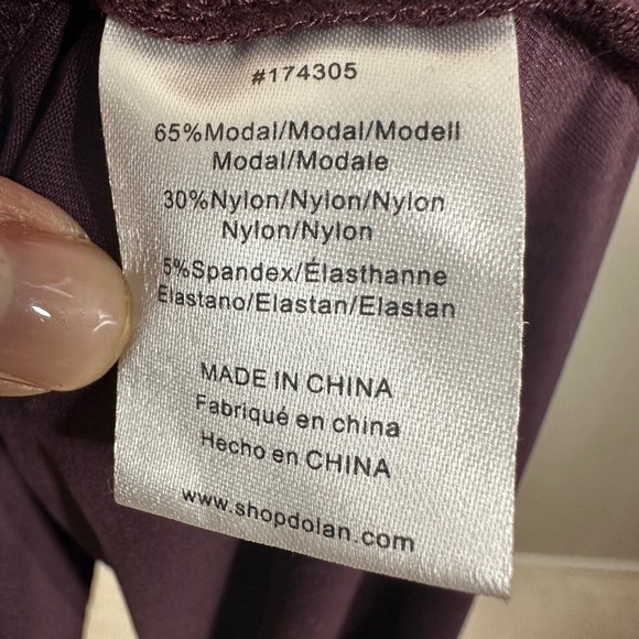 Anthropologie Dolan Women's Dress Wine Modal Spandex Sleeveless Maxi Size L‎ - Picture 7 of 15